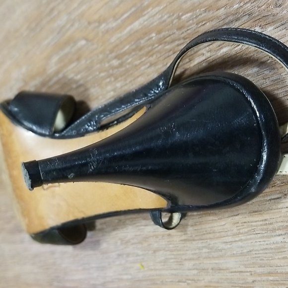 (7) Dynasty Made in Italy Vacation Evening European Leather Peep Toe Slingback - Picture 12 of 14